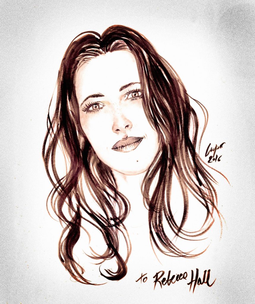 REBECCA HALL RITRATTOseppiato